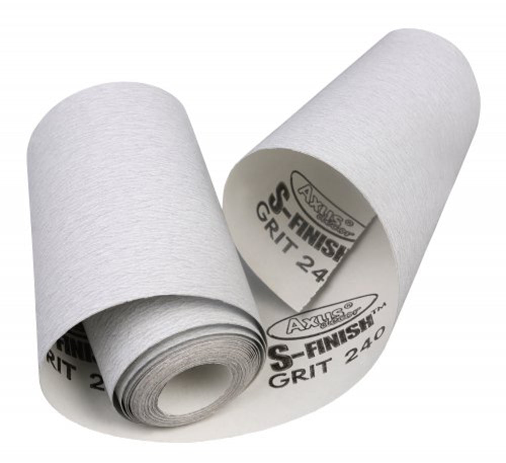 S-Finish Abrasive Paper for Finishing & Between Coats, Grit 320, (grey series) 5m x 115mm