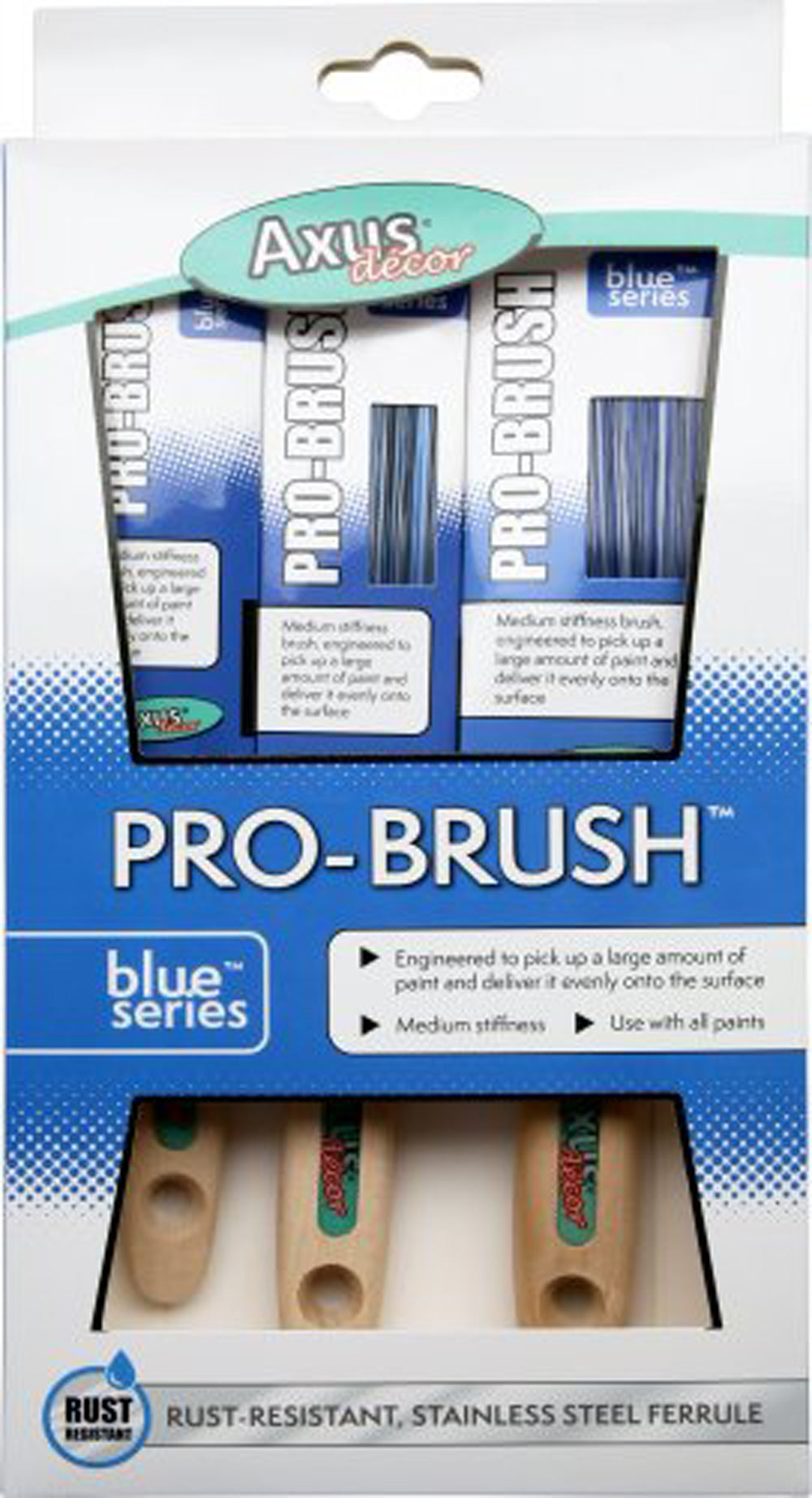 Pro-Brush Set, (blue series) Set of 3 (1