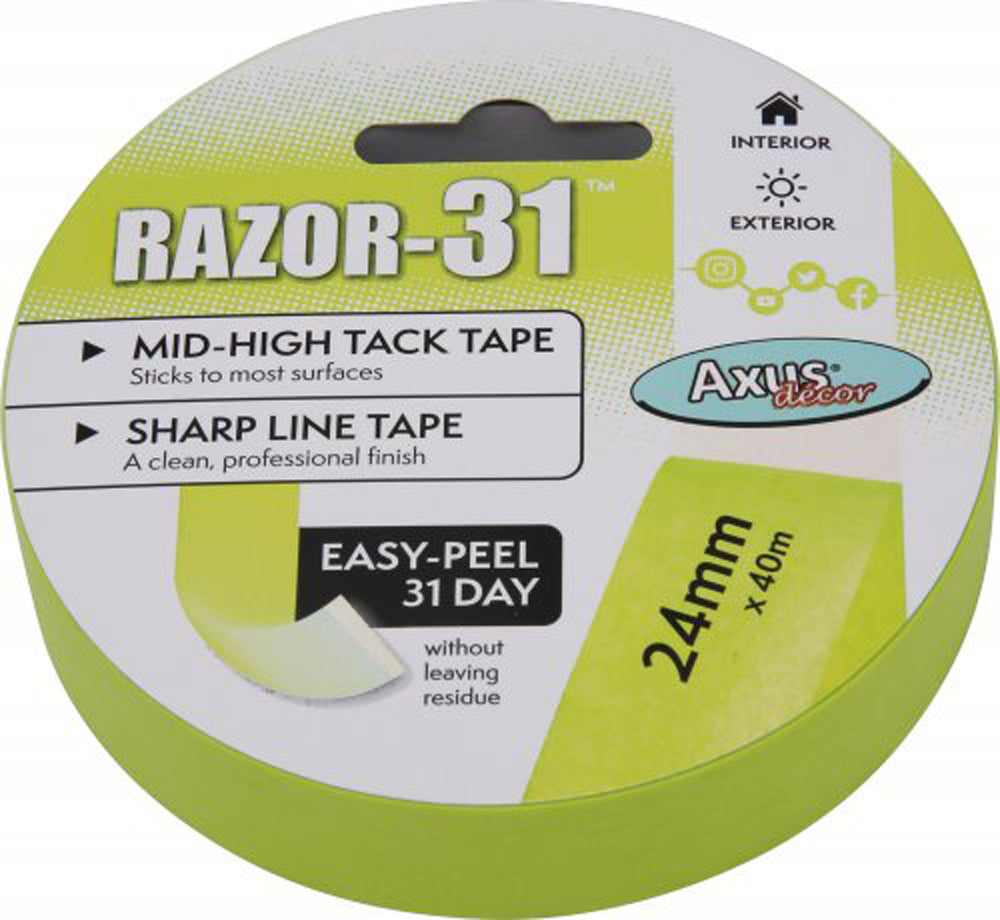 Razor-31 Mid-High Tack Tape 24mm x 40m