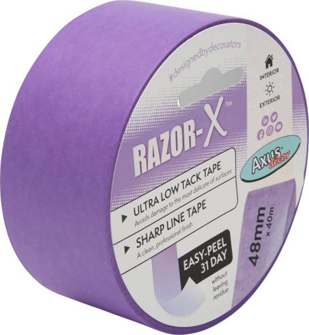 Razor-X Ultra Low Tack Tape 36mm x 50m