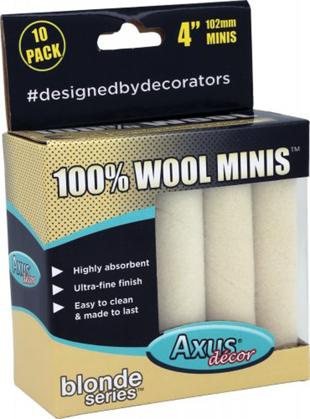 100% Wool Mini Roller, (blonde series) 4