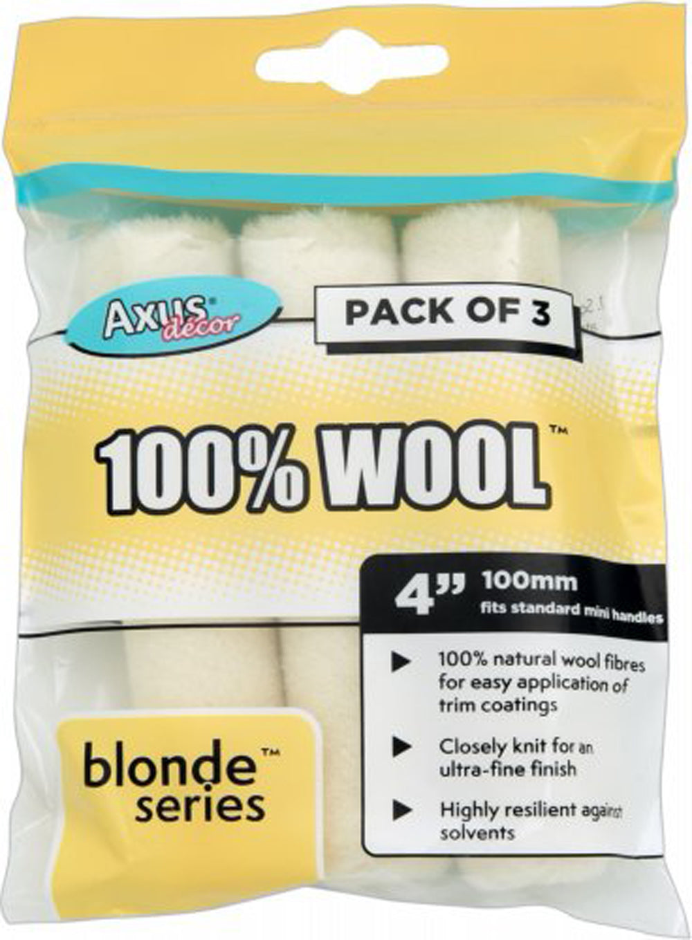 100% Wool Mini Roller, (blonde series) 4