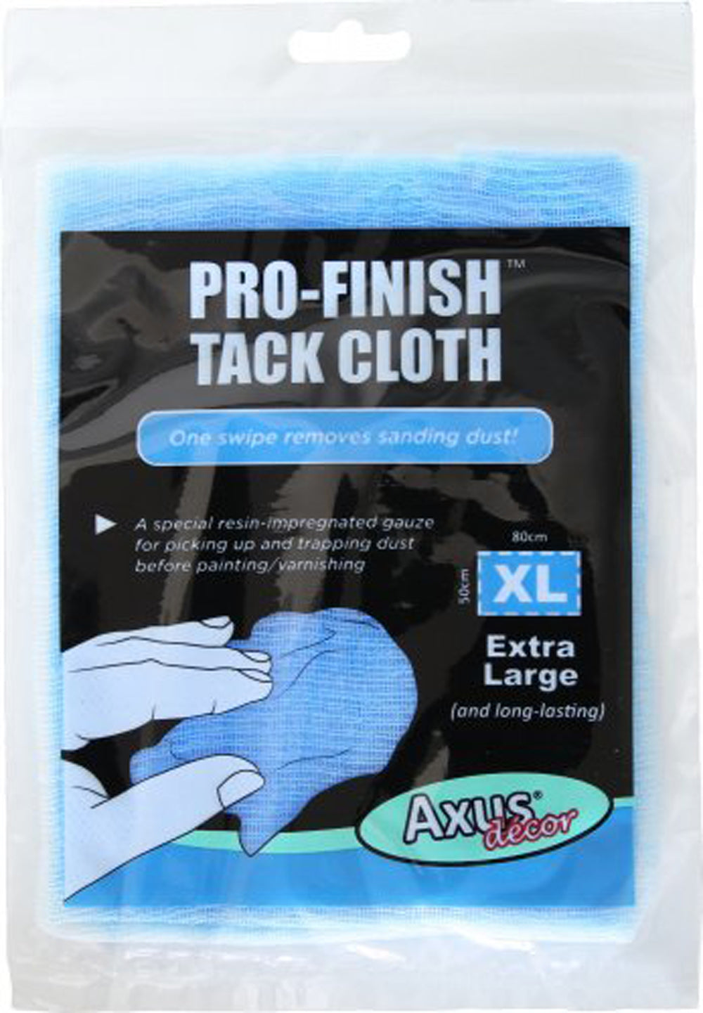 Pro-Finish Tack Cloth, (blue series) 80cm x 50cm, Pack of 12