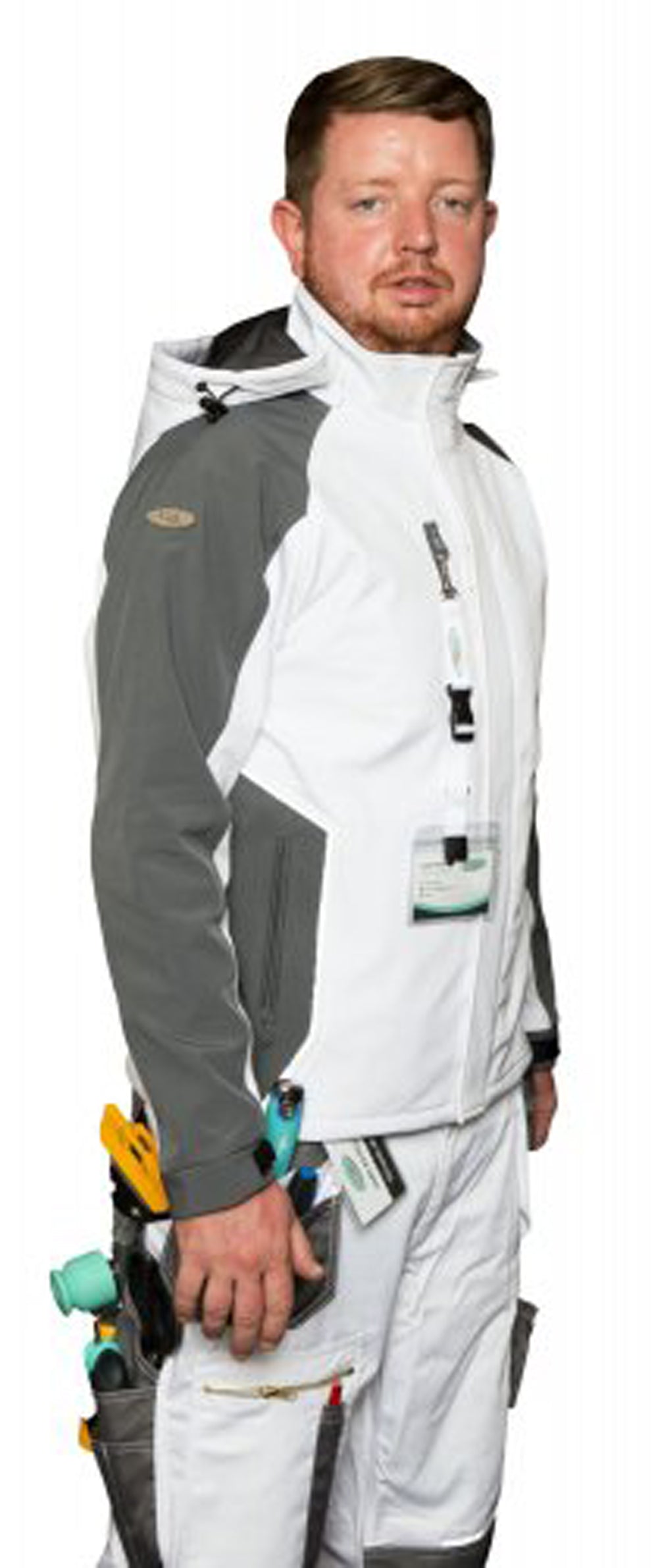 Grey Series S-Tex Jacket, Bright White & Grey Small