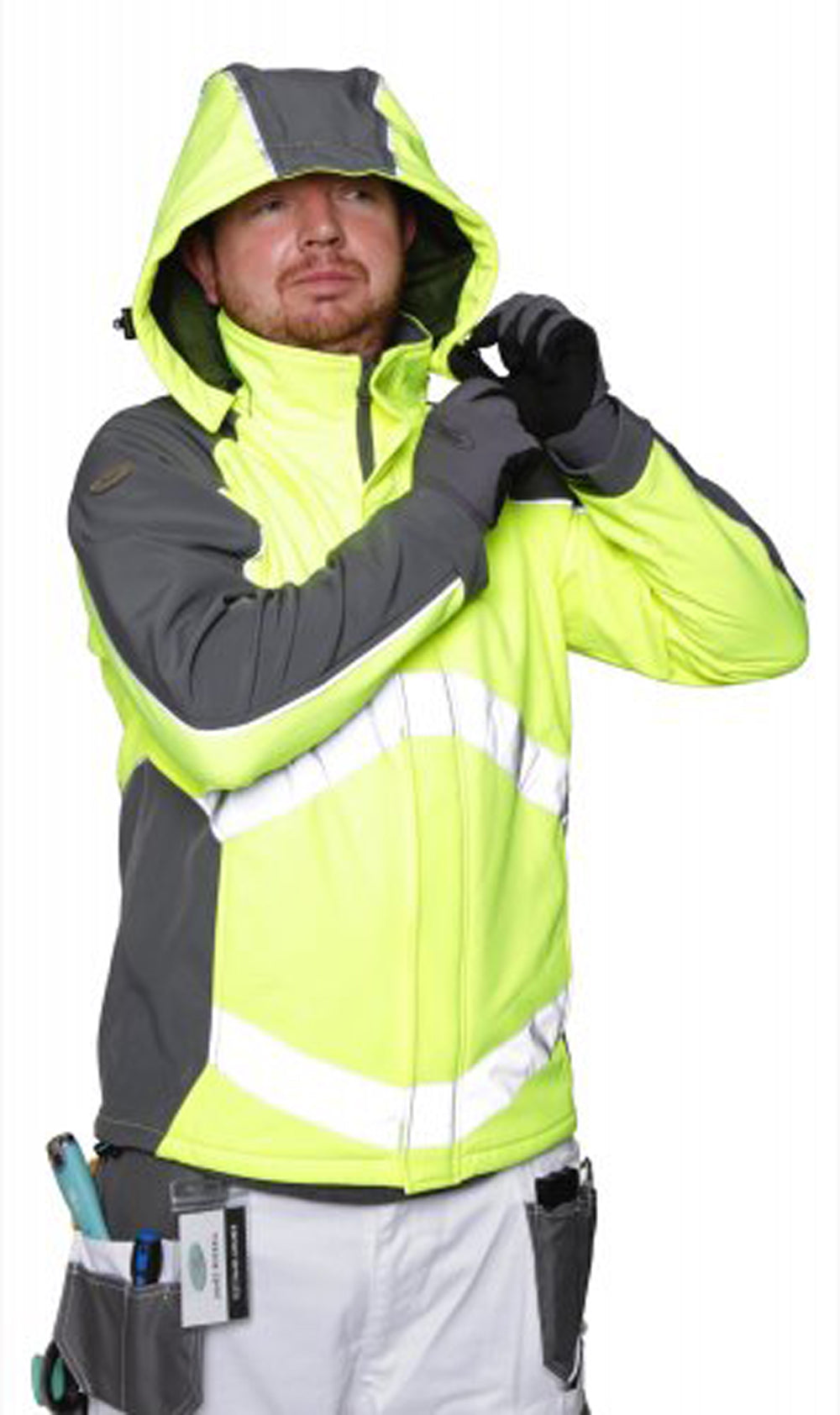 Grey Series S-Tex Jacket, Hi-Vis Yellow & Grey XL