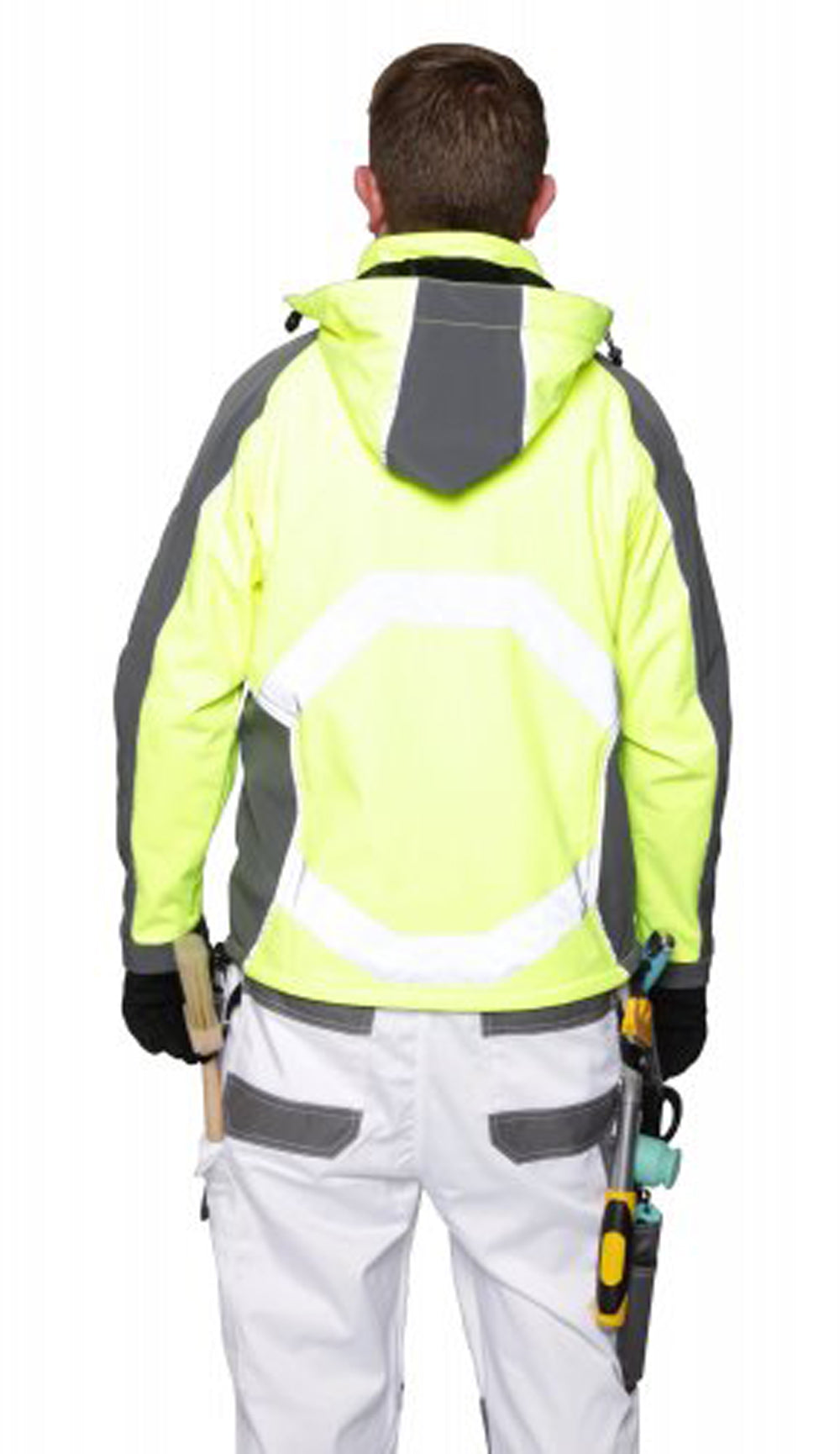 Grey Series S-Tex Jacket, Hi-Vis Yellow & Grey XXL