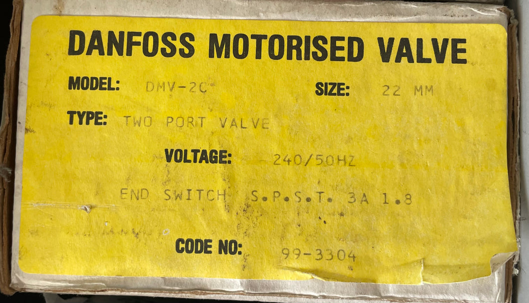 Danfoss Motorised Valve DMV-2C 22M